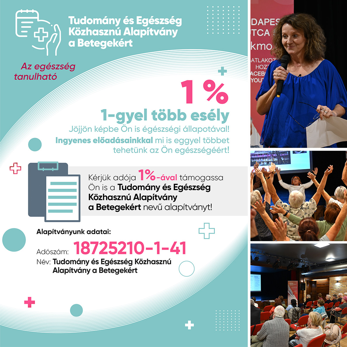 Tudomány és Egészség Alapítvány - 1%