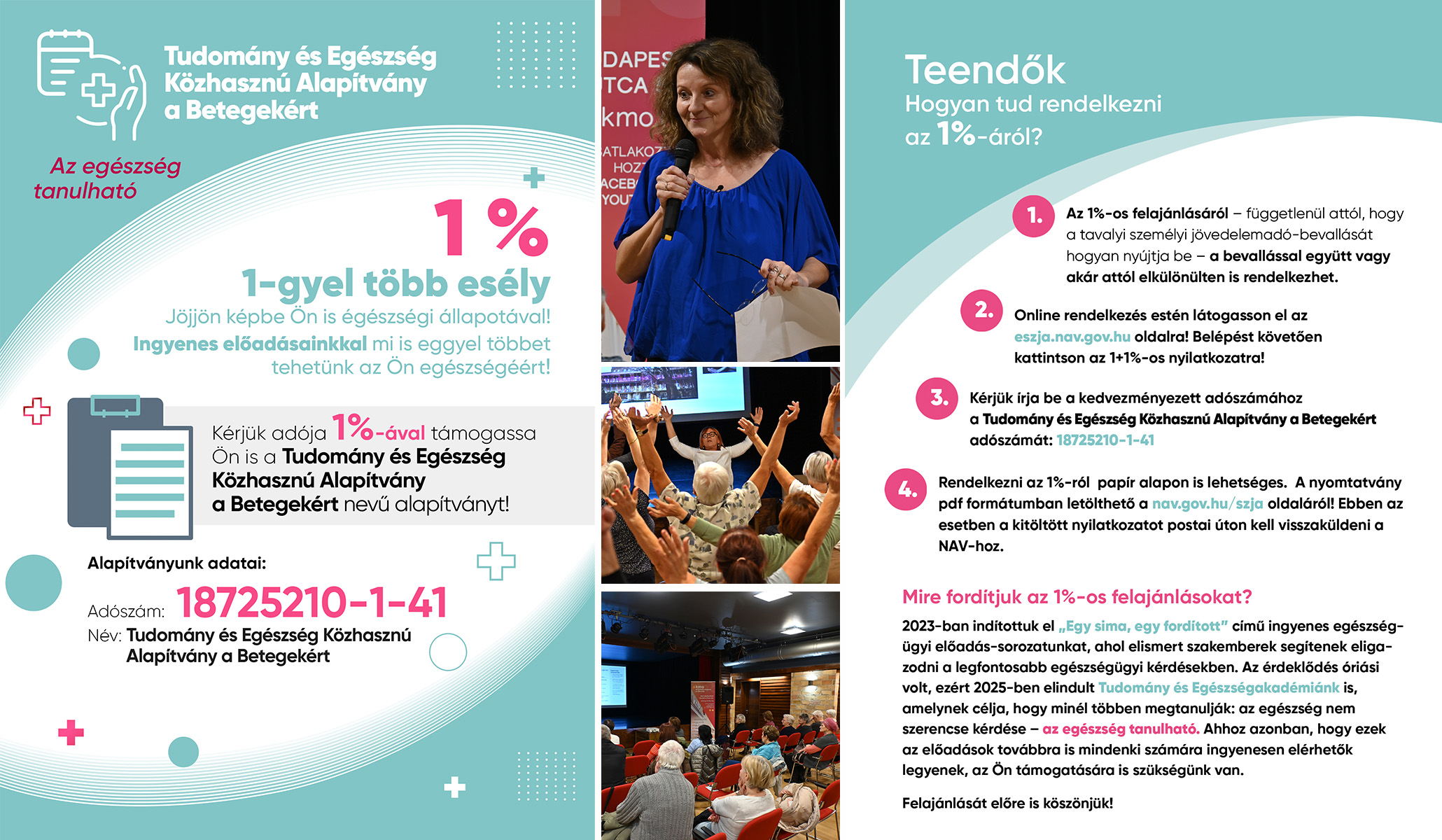 Tudomány- és Egészség Alapítvány - 1%